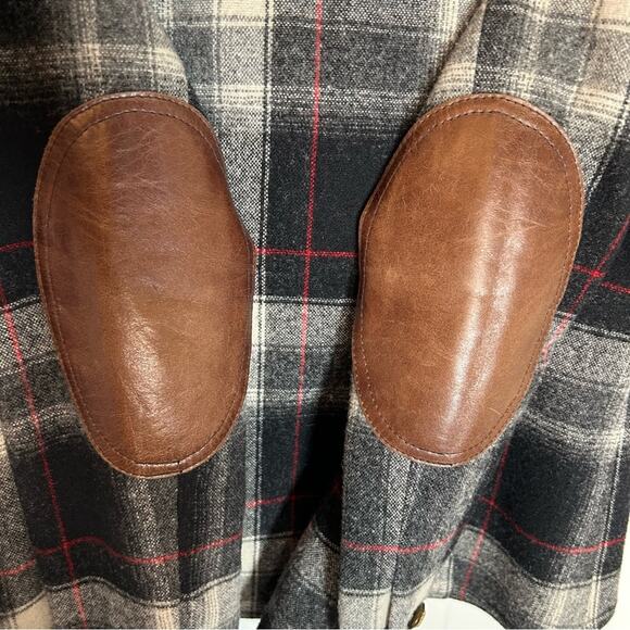 SMYTHE Duchess Wool Elbow Patch Plaid Blazer - Picture 9 of 11